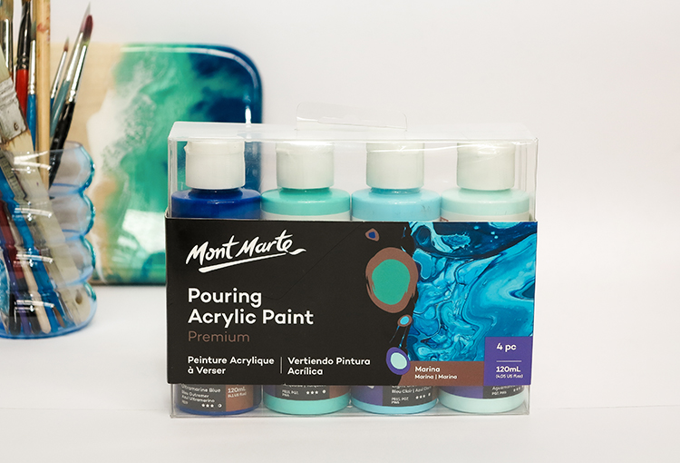 Pouring Acrylic Paint