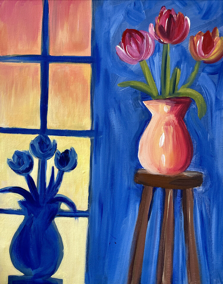 Sunlit Tulips
